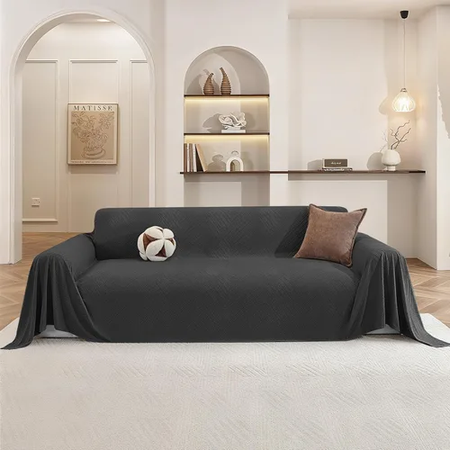 Vista 8 de Funda de sofá para perros, de 78 x 91 pulgadas, fundas para silla de gran tamaño, lavables, funda para sofá modular para mascotas para sofá de 1