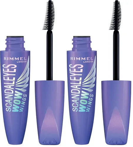 Vista 10 de Rimmel volumen largo, máscara impermeable, negro, 2 unidades 001 Impermeable Negro