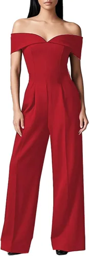 Vista 38 de DeftSharp Overol largo y elegante para mujer, sexy, para cóctel, fiesta, club, casual, para trabajo