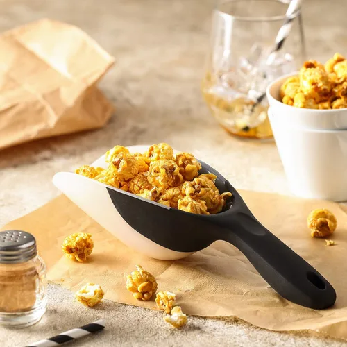 Vista 9 de Spring Chef Cuchara de hielo magnética para congelador, cuchara de palomitas de maíz de plástico flexible sin BPA con mango de agarre suave, cuchara