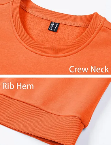 Vista 28 de MAGCOMSEN Sudadera de cuello redondo para hombre de manga larga casual cálida de forro polar