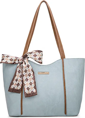 Vista 8 de Milan Chiva - Bolsos de asa superior para mujer de tamaño mediano, bandolera de diseñador, bolsos de hombro, bolsos hobo