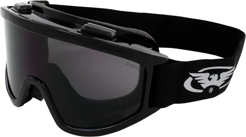 Vista 5 de Global Vision Kit de gafas de motocicleta para parabrisas con lentes ahumados y transparentes