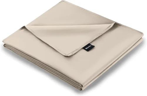 Vista 13 de ZonLi Funda de manta refrescante con peso, certificado Oeko-tex, 100% fibra de bambú natural pura, (gris, 48 x 72 pulgadas), funda de edredón