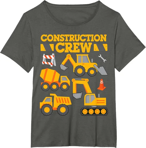 Vista 62 de Construction Crew Worker Excavator - Camiseta para niños y niñas Negro