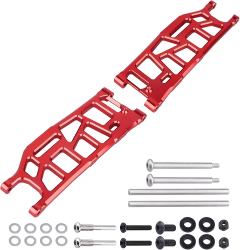 Vista 8 de Brazos de suspensión inferiores traseros de aluminio para Arrma 1/8 Kraton/Outcast/Notorious/Talion 6S BLX, piezas de actualización, reemplaza Negro