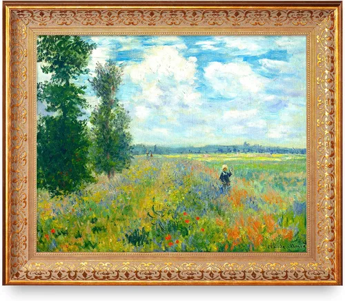 Vista 134 de A&T ARTWORK Antibes Seen from The Salis Gardens de Claude Monet Las Obras de Arte Clásico Mundial Reproducciones, Impresiones de Arte en Lienzo