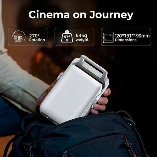 Vista 14 de Proyector Mini Inteligente Nativo 1080P con WiFi 6 Bluetooth 5.4, Full HD 4K compatible con enfoque automático y Keystone, aplicaciones integradas