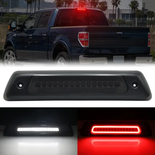 Vista 11 de Tercera luz de freno para F150 2015-2024 Strobe Pre-agujero Solo para cámara OEM/w For 15-24 F150;17-24 F250-550 Super Duty;19-24 Ranger 3rd
