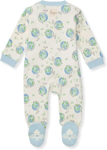 Vista 267 de Burt's Bees Baby - Pijama de una pieza para bebé, mameluco para dormir y jugar, algodón 100% orgánico, cremallera frontal