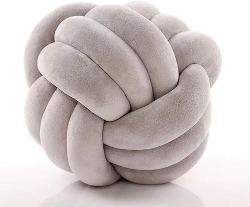 Vista 23 de Cyprinus Carpio Almohadas de nudo de 3 hebras hechas a mano, sin arrugas, decoración del hogar, almohada lumbar firme anudada, verde militar, 8 x 8