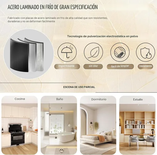 Vista 7 de GAIOUS Gabinete de despensa de 75.2 pulgadas de alto, gabinete de Blanco