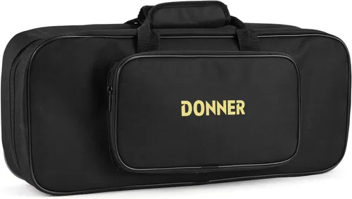 Vista 6 de Donner Estuche de Pedalera de Guitarra DB-2 Pedalera de Aluminio 20'' x 8'' con Bolsa