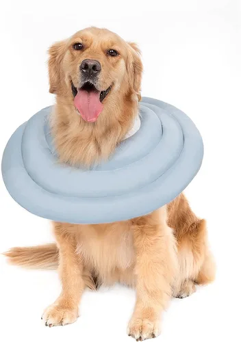 Vista 12 de Gagabody Cono de Perro Suave Alternativo para Perros Pequeños, Gatos y Perros Medianos - Collar Isabelino Ajustable y Cómodo para Recuperación Azul