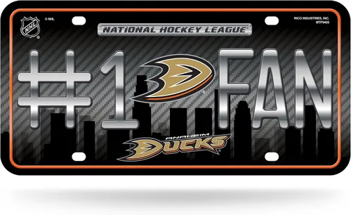 Vista 4 de NHL #1 - Placa de matrícula metálica para ventilador
