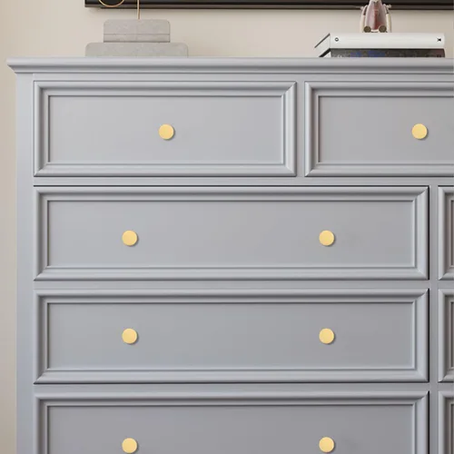 Vista 2 de RZDEAL Pomos para gabinete, pomos redondos de latón macizo para cajones y cajones, manijas decorativas simples para puertas de gabinete de cocina
