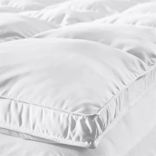 Vista 7 de Superior Cubrecolchón, alternativa al plumón, almohada de cama de 2 pulgadas de profundidad, almohadilla cómoda, protector de colchón esponjoso