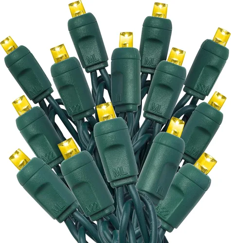 Vista 8 de HLO Lighting Luces de Navidad LED verde azulado de 0.197 in Mini luces LED de Navidad de gran angular para uso en interiores y exteriores 70