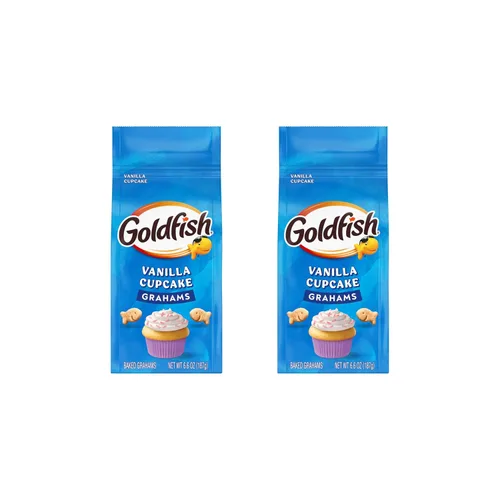 Vista 13 de Goldfish Grahams Galletas Snack Horneadas Sabor Rollo de Canela, Bolsa de 6.6 Oz