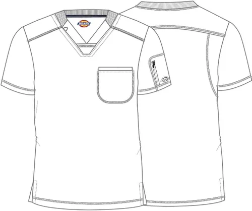 Vista 8 de Dickies Dynamix hombres Scrubs Top V-cuello DK610