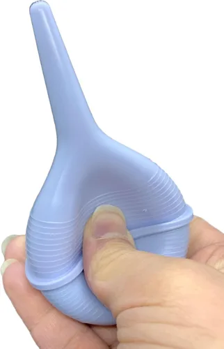 Vista 5 de Comfort Soft - Bombilla de goma estéril para bebé, con succión para apretar a mano, 2 onzas, nasal, úlcera (paquete de 2)