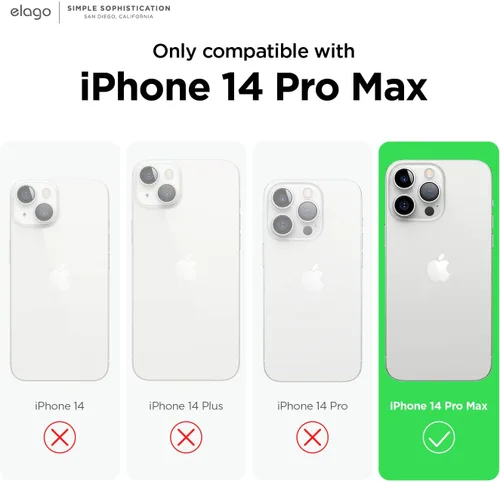 Vista 2 de elago Buckler - Funda compatible con iPhone 14 Pro Max de 6.7 pulgadas, protección contra caídas de grado militar de EE. UU., cubierta protectora