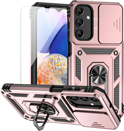 Vista 15 de Funda para Samsung Galaxy A15 5G con cubierta para lente de cámara, protector de pantalla HD, doble capa de grado militar, probada contra caídas