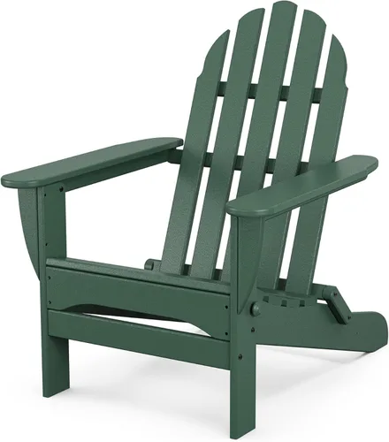 Vista 17 de POLYWOOD AD5030AR Silla Adirondack plegable clásica, Altura: 35.00" - Ancho: 29" - Profundidad: 35.00", Aruba