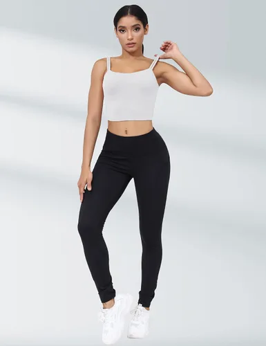 Vista 6 de LUYAA Sujetadores deportivos de entrenamiento para mujer, sin espalda, acolchados, para yoga, ombliguera, espalda baja, brasier para gimnasio