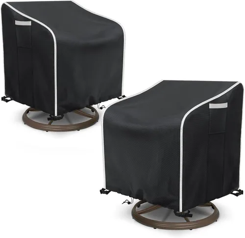 Vista 20 de AKEfit Fundas para sillas Adirondack para patio, paquete de 2 unidades, para sillas impermeables de hasta 29 pulgadas de ancho x 30 pulgadas