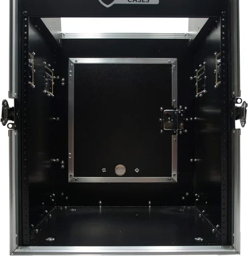 Vista 5 de Harmony Audio Case HCM12U DJ Pro Audio 10U Slant Top 14U Vertical Mixer Rack Case