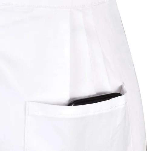 Vista 3 de Love Potato Delantal de cintura de cocina de encaje blanco de algodón con dos bolsillos traje de cosplay