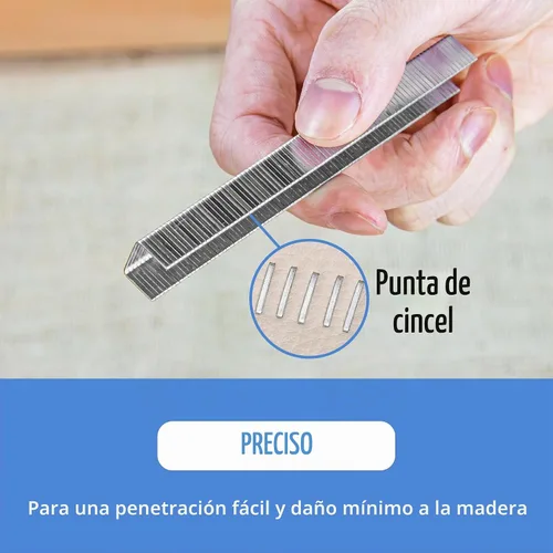 Vista 7 de meite Grapas de calibre 20, corona de 1/2 pulgada