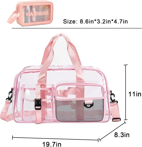 Vista 260 de Pequeña bolsa de gimnasio para mujer, bolsa de viaje con compartimento para zapatos