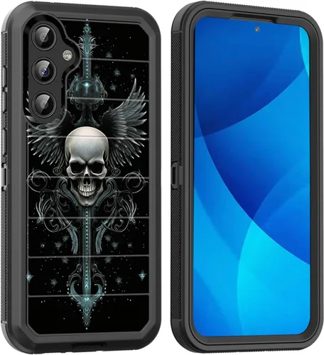 Vista 95 de Funda para Galaxy A15 5G, cuerpo completo, protección contra caídas, a prueba de polvo, resistente de 3 capas, militar, resistente, duradera