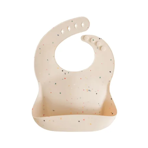Vista 39 de Mushie - Babero de silicona para bebé, ajustable y resistente al agua (abejas) De 4 a 24 meses, lavable a máquina, correa ajustable