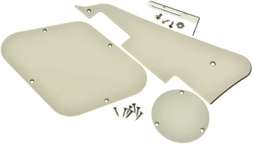 Vista 7 de KAISH Abalone Pearl LP - Placa trasera para guitarra con soporte de níquel de acero y tornillos de montaje para EE. UU