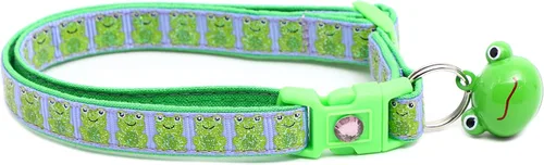 Vista 11 de Collar de gato de rana - Seguridad - Breakaway - Pugs2Persians (pequeño 10 libras y menos), azul)
