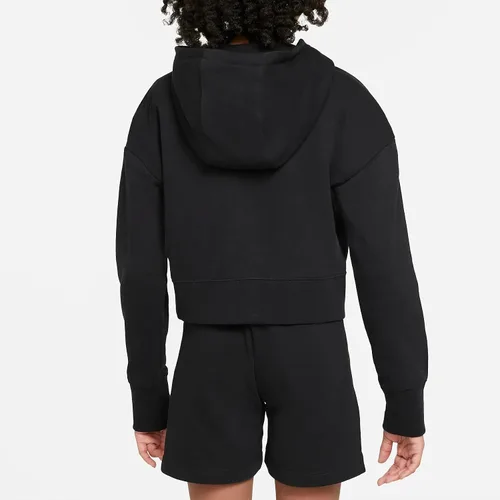 Vista 2 de Nike Sudadera con capucha para niña Sportswear Club Fleece Crop (niños pequeñosniños grandes)