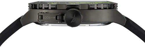 Vista 2 de Nautica NAPGLF114 Glenrock Lagoon Reloj con correa de silicona negra IPnegronegro, Negro