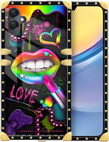 Vista 143 de Funda compatible con Samsung Galaxy A03S 4G, TPU suave de lujo y parte trasera de policarbonato duro para niñas y mujeres, funda protectora a prueba