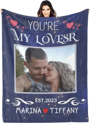 Vista 12 de Regalo para mamá y esposa, manta personalizada con 6 fotos, manta personalizada con imagen para familia, amigo, padre, madre, Navidad, cumpleaños