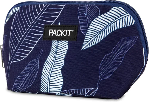 Vista 21 de PackIt Bolsa de aperitivos congelable, negra, fabricada con tecnología EcoFreeze plegable, reutilizable, cierre de cremallera que se bloquea en aire