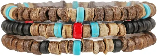 Vista 19 de Gothic Bracelet Adjustable Punk Braided Multilayer Grunge Set Beaded Bracelets Emo Metal Cuff Wrap Bracelets Stackable Meaningful Gift