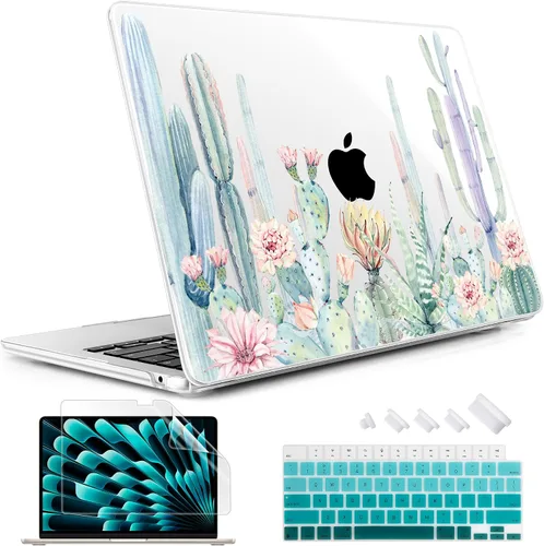 Vista 13 de May Chen Funda rígida de plástico para MacBook Air de 13.6 pulgadas 2026 2025 2024-2022 M5 A3449 M4 A3240 M3 A3113 M2 A2681, carcasa rígida