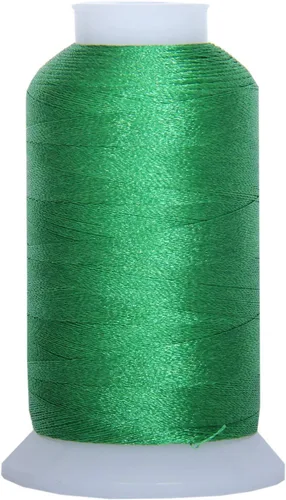 Vista 21 de Carretes de hilo de poliéster, 1000 m – 160 colores – Peso del hilo: 40 40wt trilobal polyester embroidery thread with bright sheen. Works with