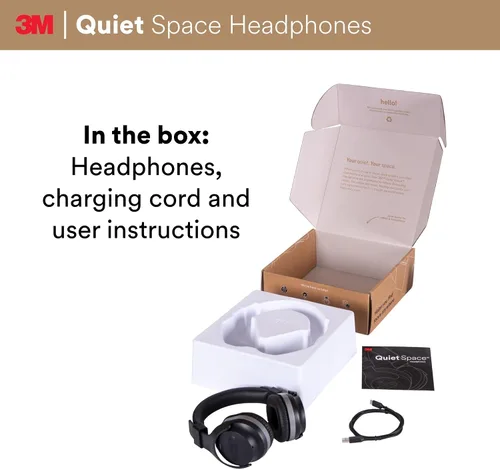 Vista 5 de 9.8 ft QUIETSPSIOC Quiet Space - Auriculares, color negro