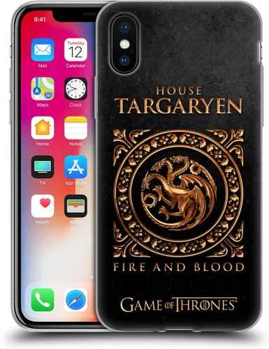 Vista 51 de Producto oficial de HBO Game of Thrones metálico Sigils Soft Gel Case para iPhone de Apple 7 Plus/8 PLUS, Lannister