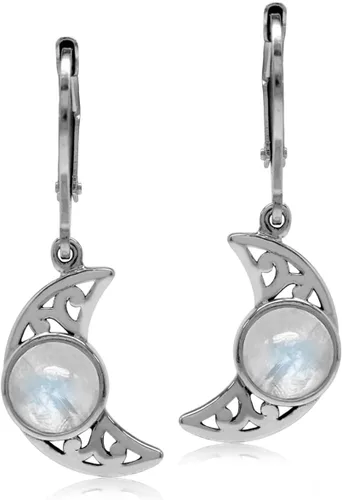 Vista 28 de Silvershake Aretes colgantes o colgante o colgante de plata de ley 925 chapada en oro amarillo con dije o colgante con cadena de 18 pulgadas