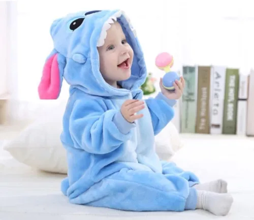 Vista 5 de Mono unisex de franela de invierno y otoño traje de cosplay de animales